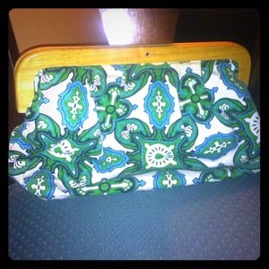 Medium size clutch with a colorful pop!!!