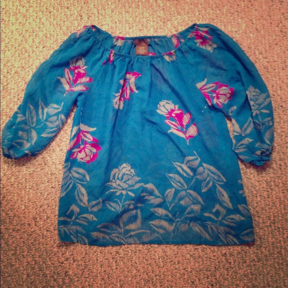 *SOLD*Antropologie summer print top