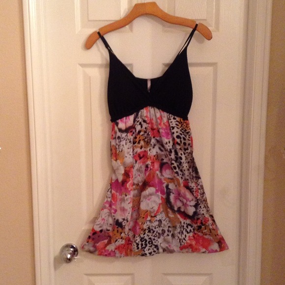 Summer dress in a animal floral print