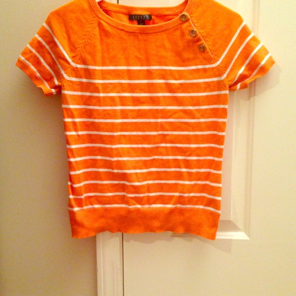 Ralph Lauren striped orange top