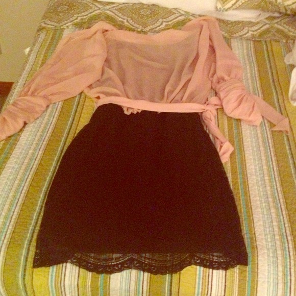 Super cute Audrey Mai pink and black dress!!!