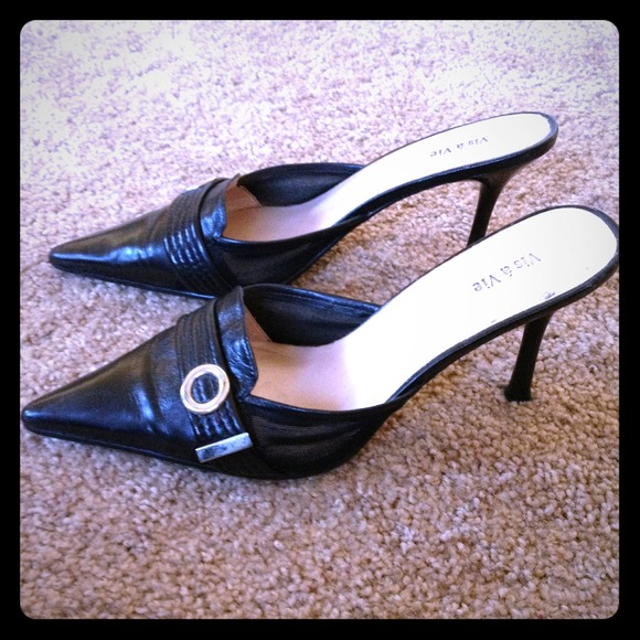 Black pointy shoes