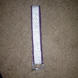 Leopard print lanyard