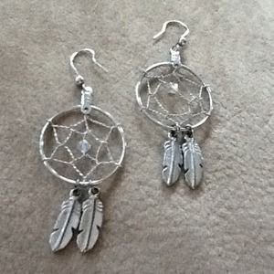 Dream catcher earrings