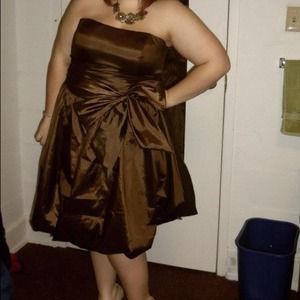 Brown formal dress!