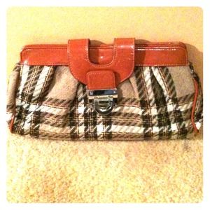 Small Plaid Clutch