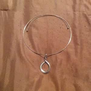 Silver wrap around necklace