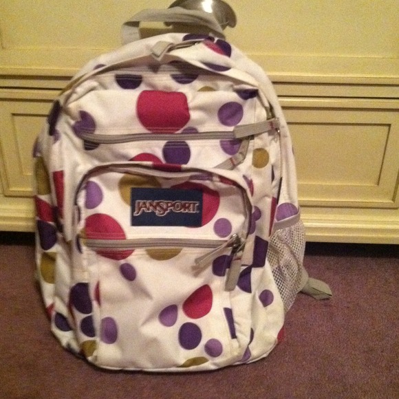Cute polka dot JanSport backpack!