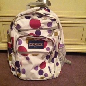 Cute polka dot JanSport backpack!