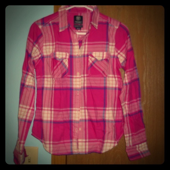 NEW AE Plaid Blouse