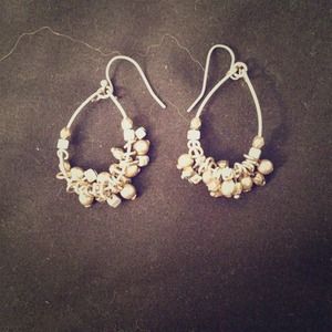 gold and silver earrings