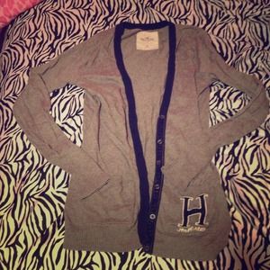Varsity style Hollister cardigan