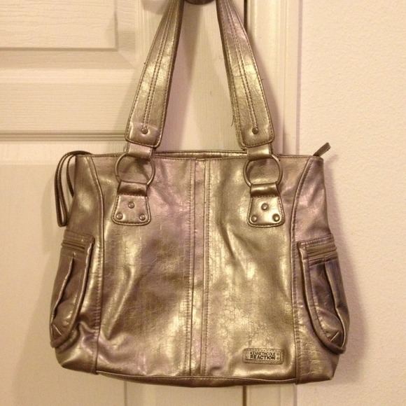 Kenneth Cole silver tote