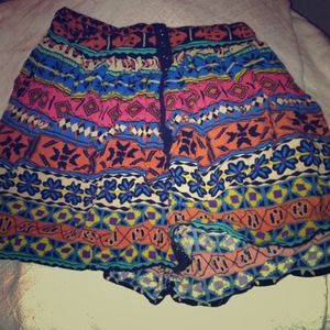 High waisted tribal skirt