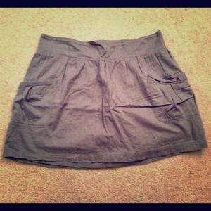 Cotton skirt with elastic band and pockets