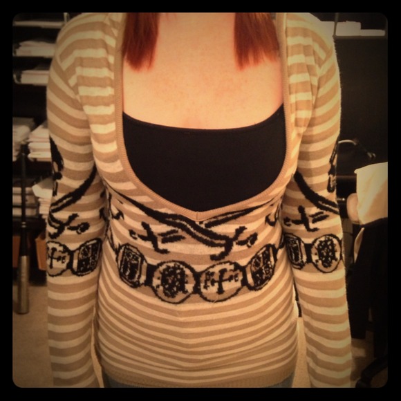Striped skull pirate sweater