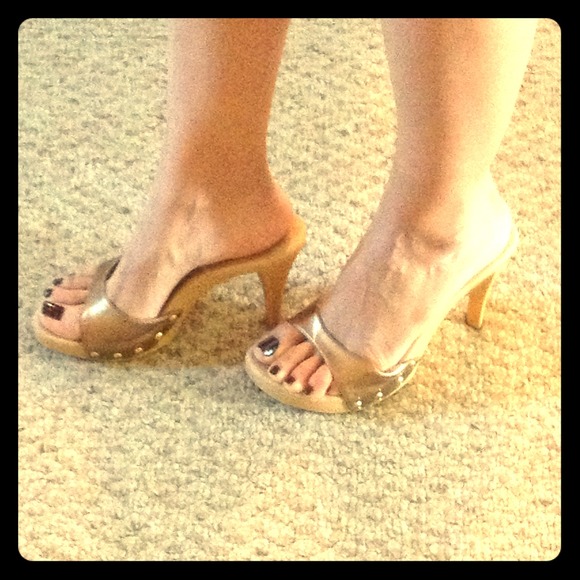 🚫Bronze Strap Sandle Heels🚫BUNDLED