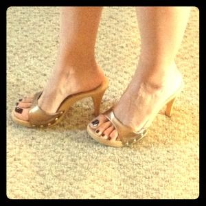 🚫Bronze Strap Sandle Heels🚫BUNDLED