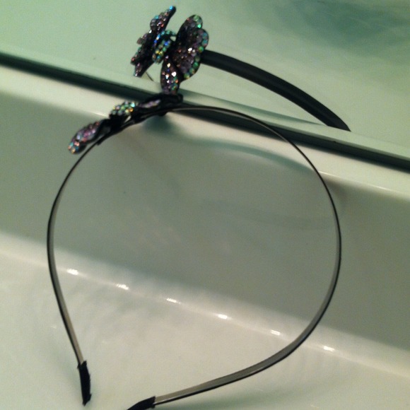 Head band with rhinestones bow - Picture 2 of 2