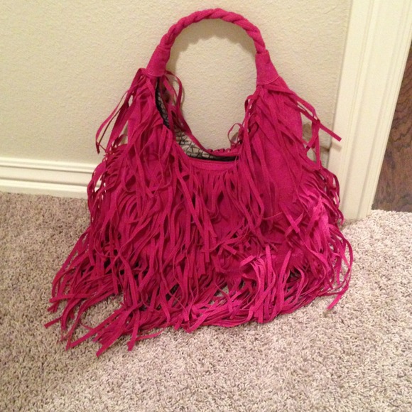Pink Fringe handbag