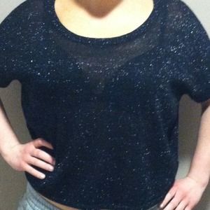 Black sparkly Express sweater