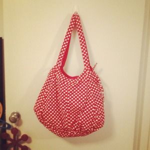 #sold in bundle# 🎀Red polka dot tote🎀