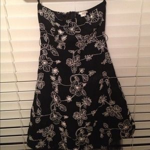 Black floral party dress REDUCED