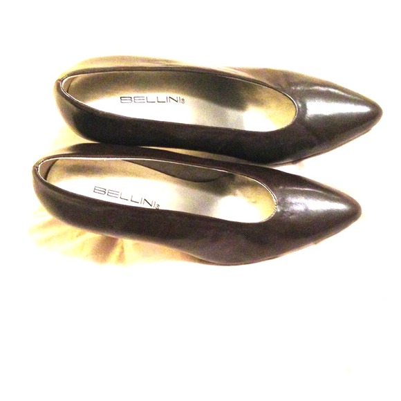 Brown leather Bellini heels