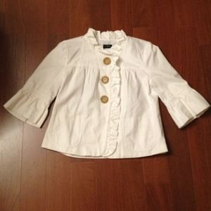 Adorable J. Crew white jacket