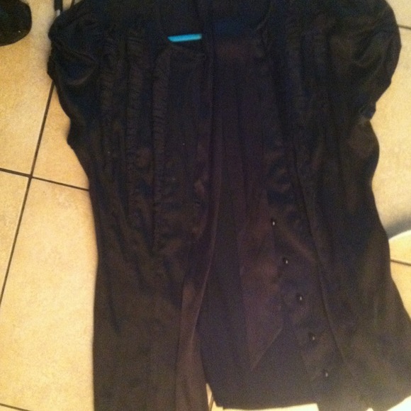 Bebe silk dress shirt