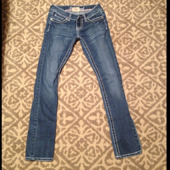 Red camel jeans