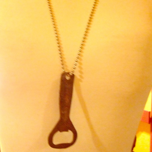 Hand made bottle opener necklace