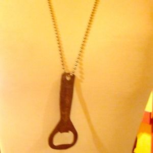 Hand made bottle opener necklace