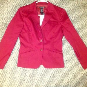 NWT Kenneth Cole Sz 4 Red Blazer