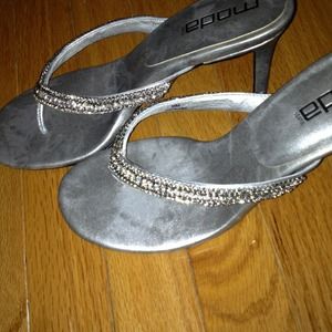 Moda silver Laurie heels