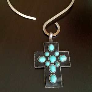 Turquoise Cross Pendant