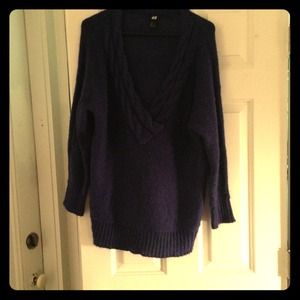 oversized blue sweater and button up BUNDLE
