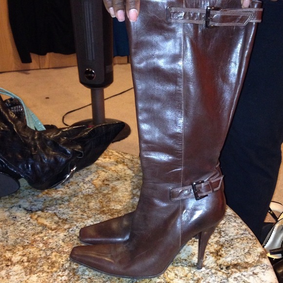 Itlian Brown leather Boots - Picture 2 of 3