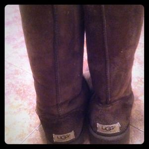 Tall brown ugg boots