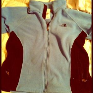 Black and Blue Northface Fleece Full Zip
