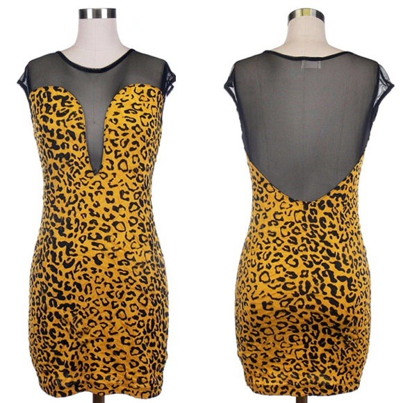 Leopard printed dress!New!! - Picture 1 of 4