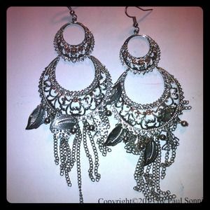 Forever21 Dangly Silver Earrings