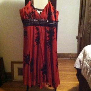 SOLD IN BUNDLE!! Silk rustic colored evening dress