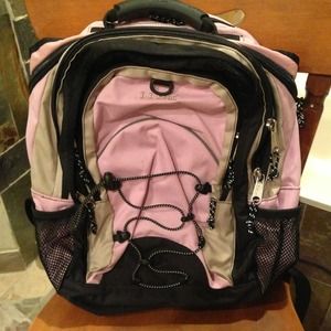 LLBean pink backpack