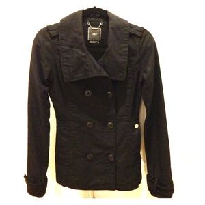 Black Obey trench coat BRAND NEW