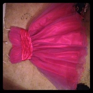 Pink and purple party dress