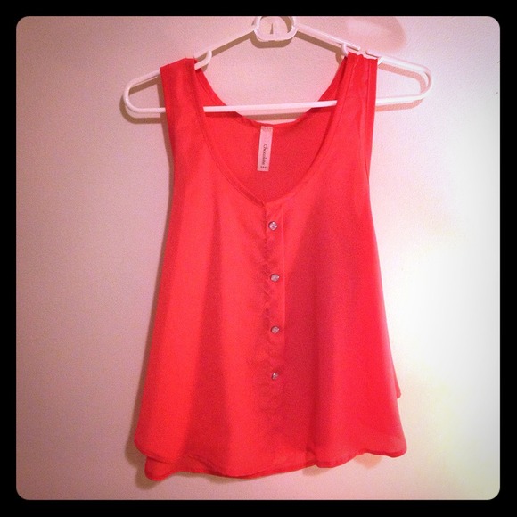 Coral tank top