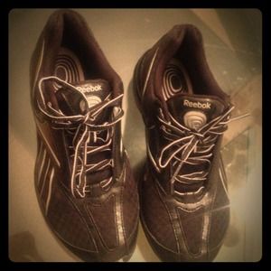 Reebok Train tone black and silver tennis shoes