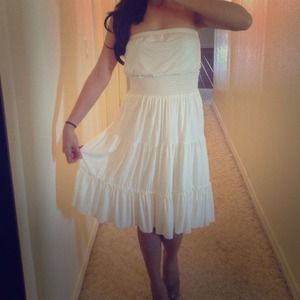 🎀Sold🎀White summer dress!!☀⛅