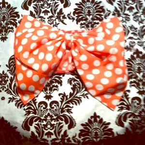 Pink and white polka dot bandeau top brand new